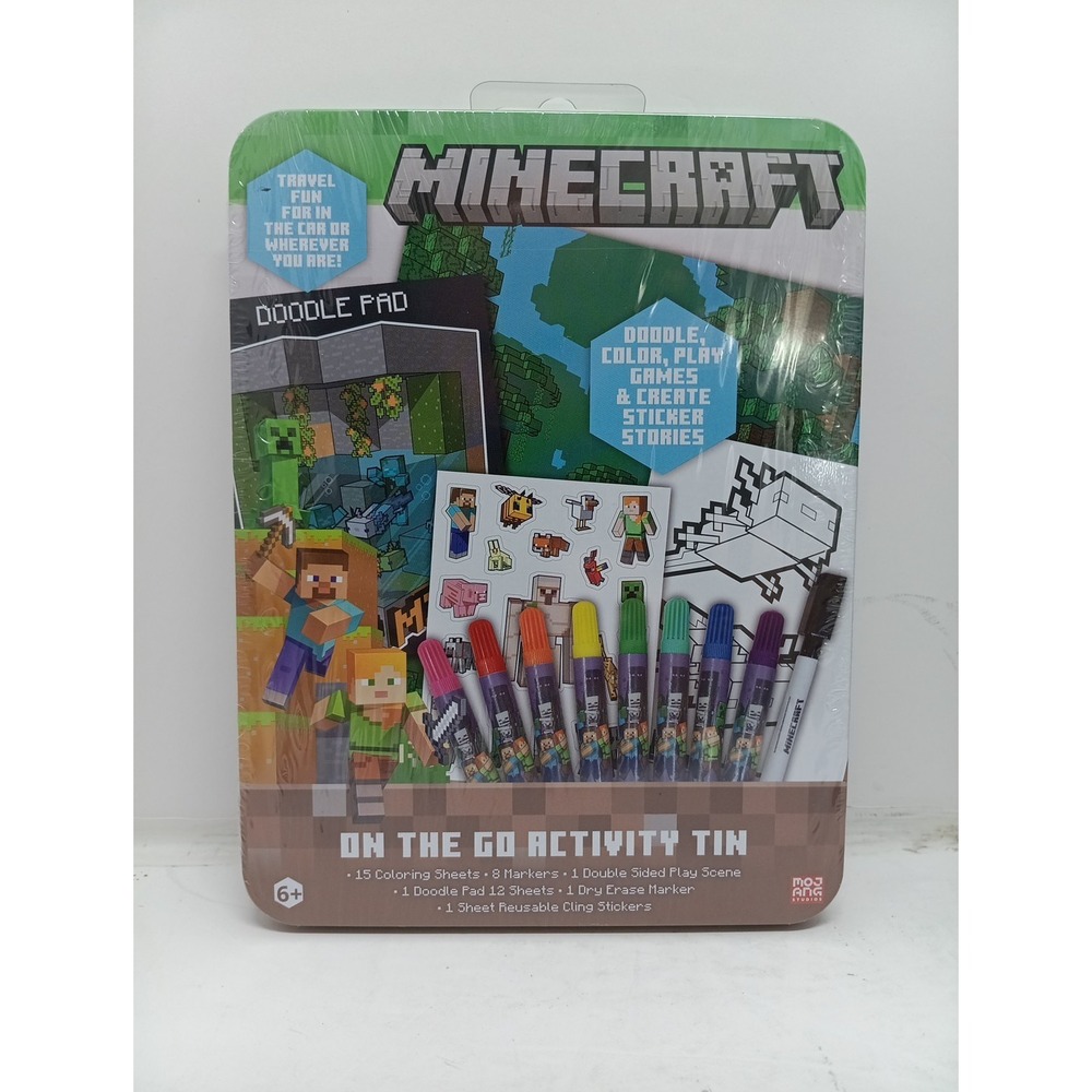 MINECRAFT on the Go Activity Tin (2023, Mojang) #715651MCR